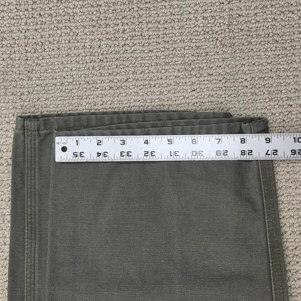 Carhartt Relaxed Fit Washed Duck Work Dungarees Moss Green 38x30‎ 101710-316